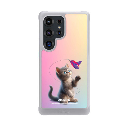 Samsung Galaxy S25 Ultra NIVOmax Playing Cat with Feather