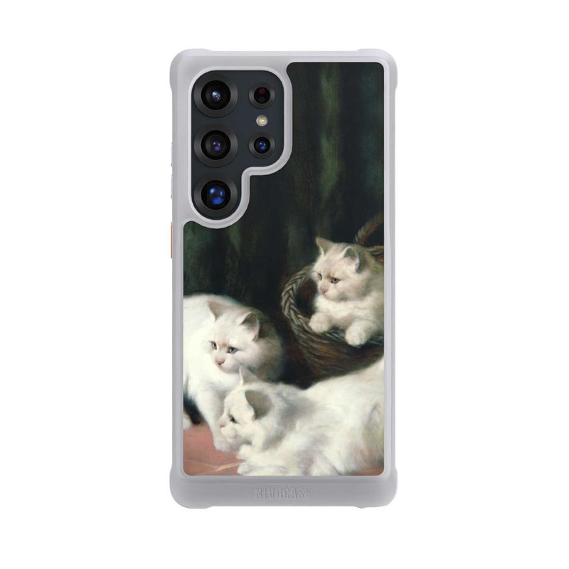 Galaxy S25 Ultra NIVOmax Three White Angora Kittens