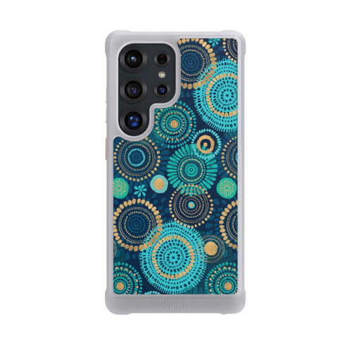 Samsung Galaxy S25 Ultra NIVOmax Blockprint India Teal Gold