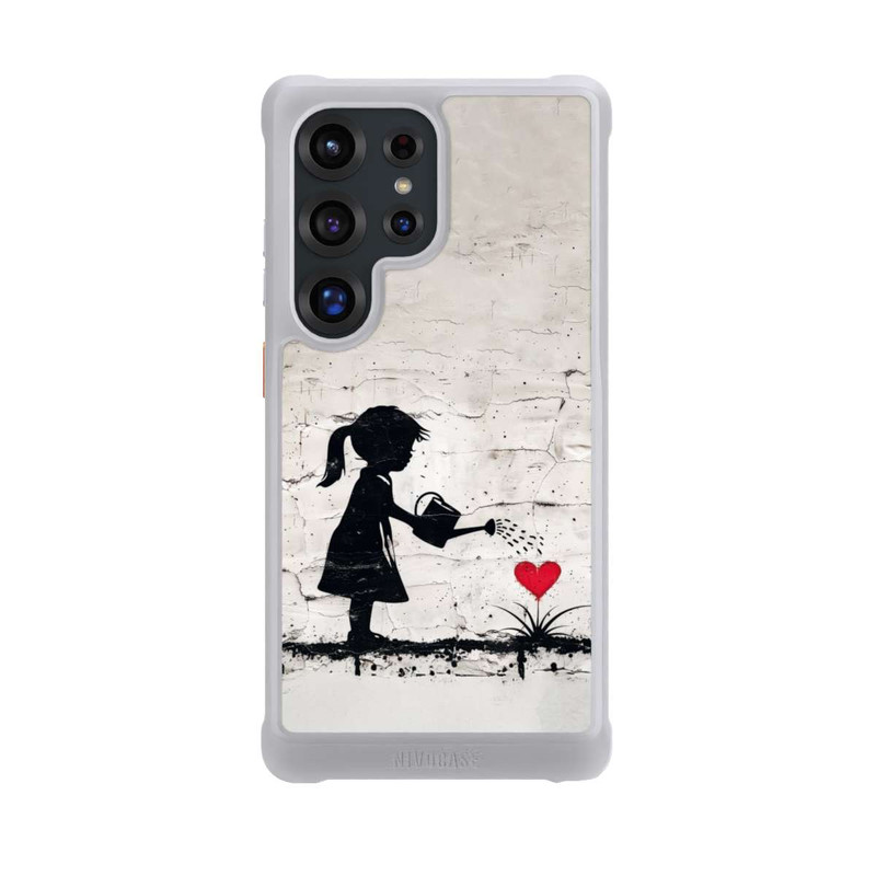 Galaxy S25 Ultra NIVOmax Girl Watering Bunch of Flowers 