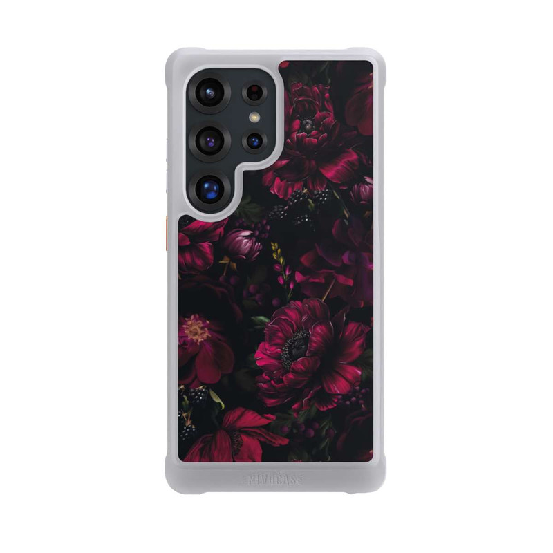 Galaxy S25 Ultra NIVOmax Dunkle Rote Blumen Liebe