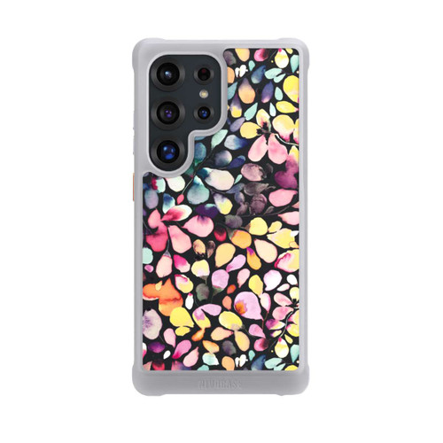 Samsung Galaxy S25 Ultra NIVOmax Eucalyptus Watercolor Leaves Black