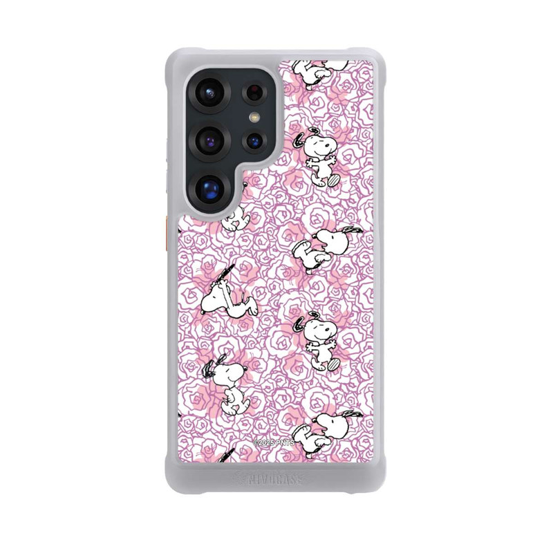 Galaxy S25 Ultra NIVOmax Peanuts Pink Roses Pattern
