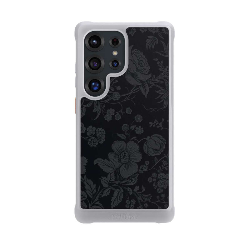 Galaxy S25 Ultra NIVOmax Dunkle Blumen Vintageoptik