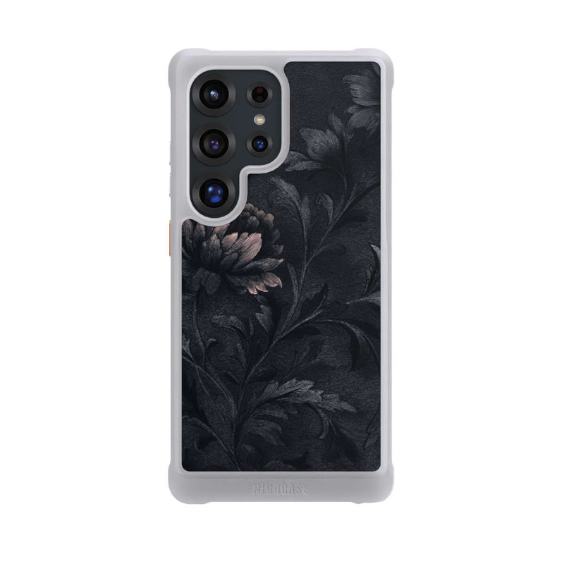 Galaxy S25 Ultra NIVOmax Dunkles Blumenmuster Vintage