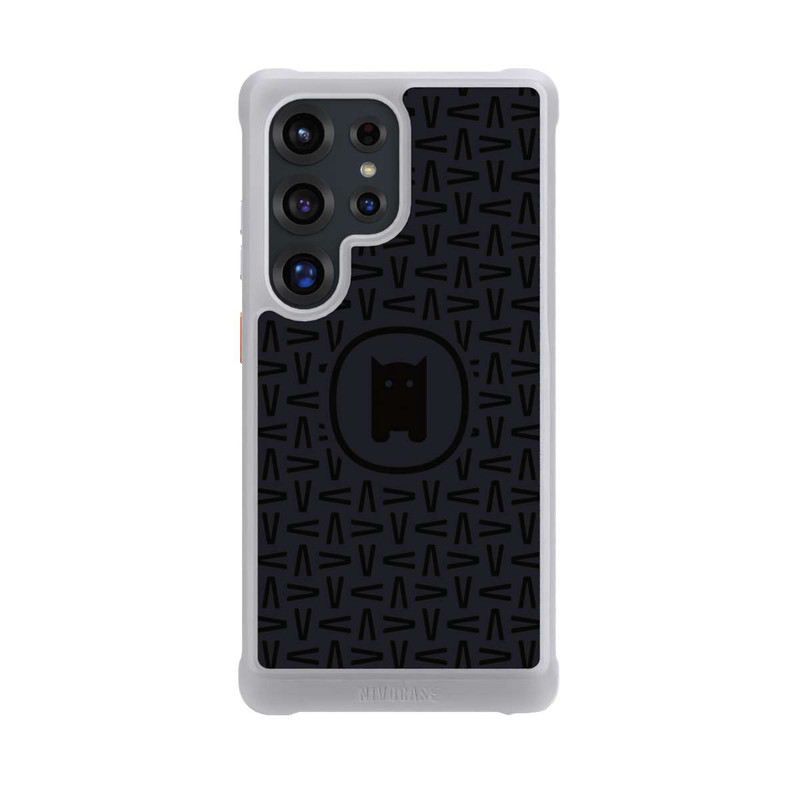 Galaxy S25 Ultra NIVOmax Nivocase Muster Schwarz Grau