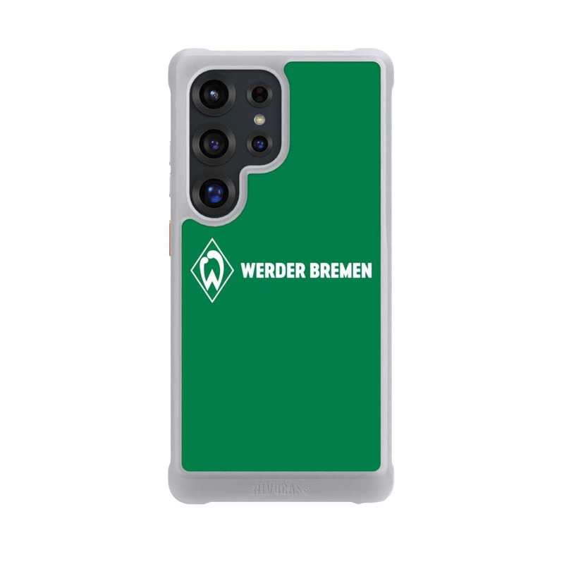 Galaxy S25 Ultra NIVOmax Werder Bremen Schriftzug Raute Grün