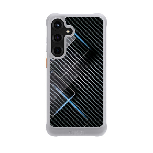 Samsung Galaxy S25+  NIVOmax Blaue Linien auf Karbon