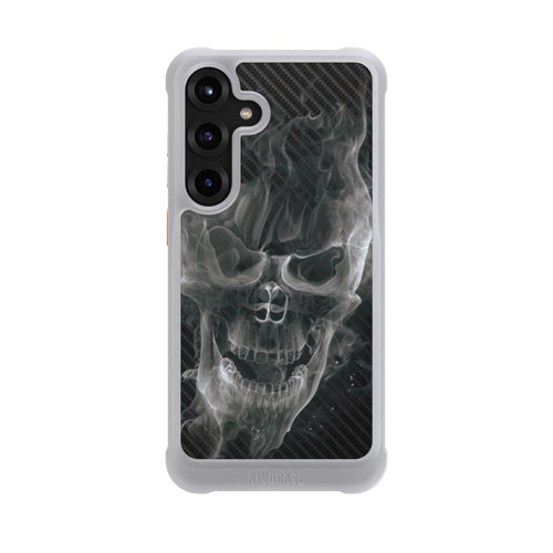 Samsung Galaxy S25+  NIVOmax rauchender Totenkopf Carbon