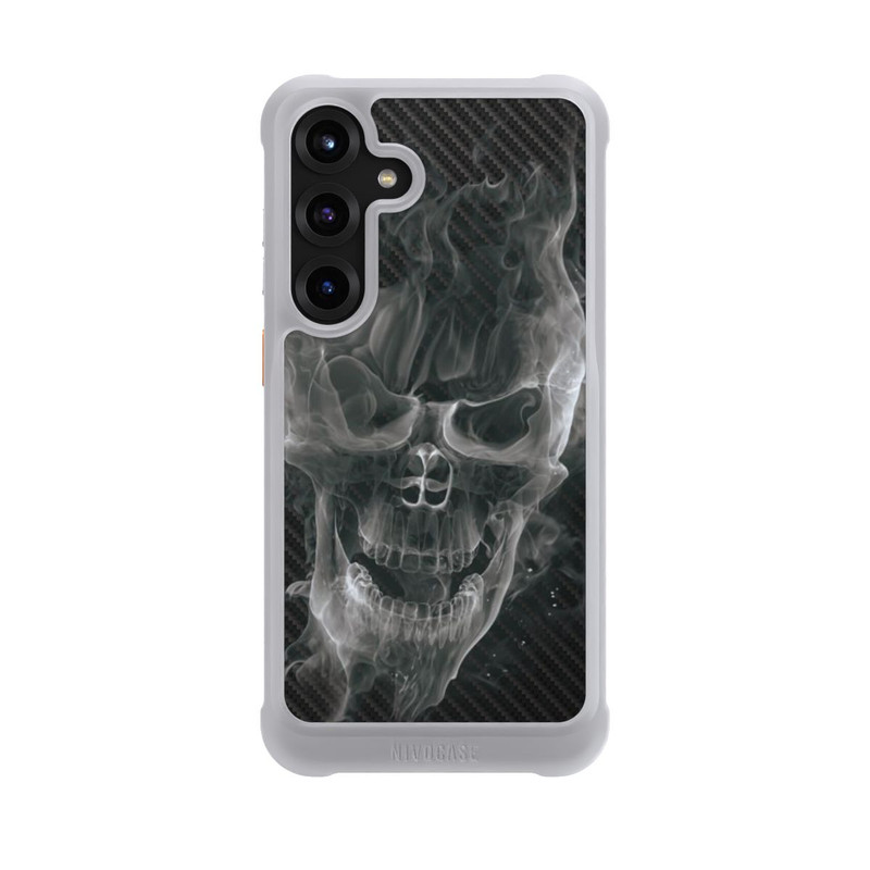 Galaxy S25 + NIVOmax Crâne Fumée Carbone