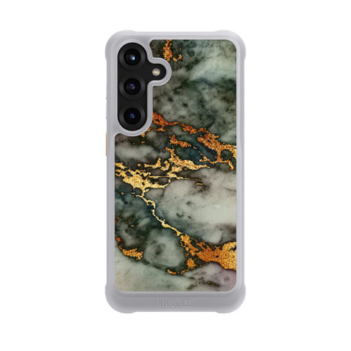 Samsung Galaxy S25+  NIVOmax Grauer und goldener Marmor Look