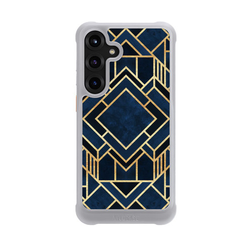 Samsung Galaxy S25+  NIVOmax Kunst Deko Blau Golddruck