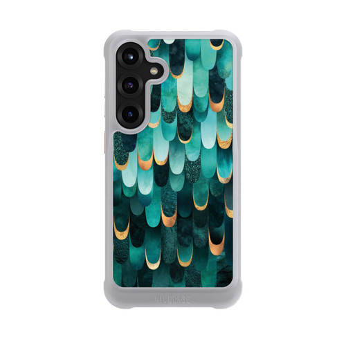 Samsung Galaxy S25+  NIVOmax Gefiedert Türkis Golddruck