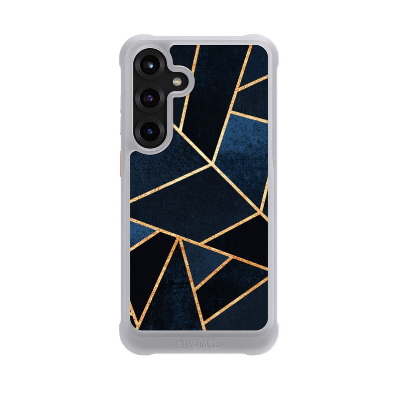 Galaxy S25 + NIVOmax Navy Stein Golddruck