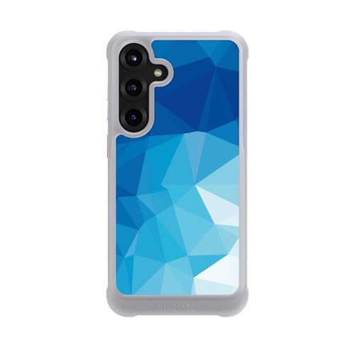 Samsung Galaxy S25+  NIVOmax Mosaïque Polygonale Bleue