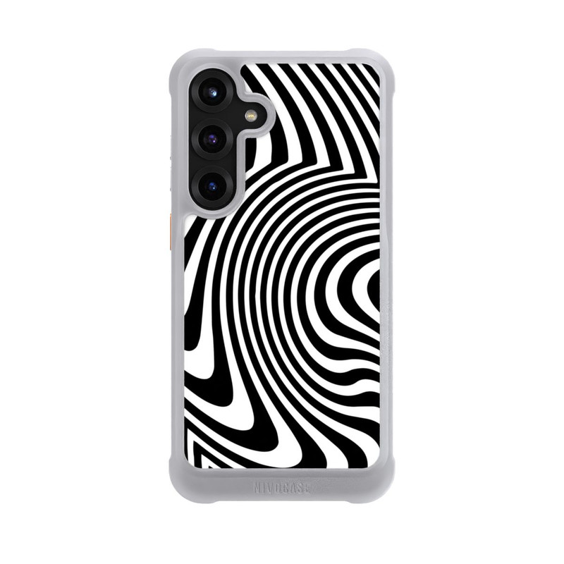 Galaxy S25 + NIVOmax Black and White Waves