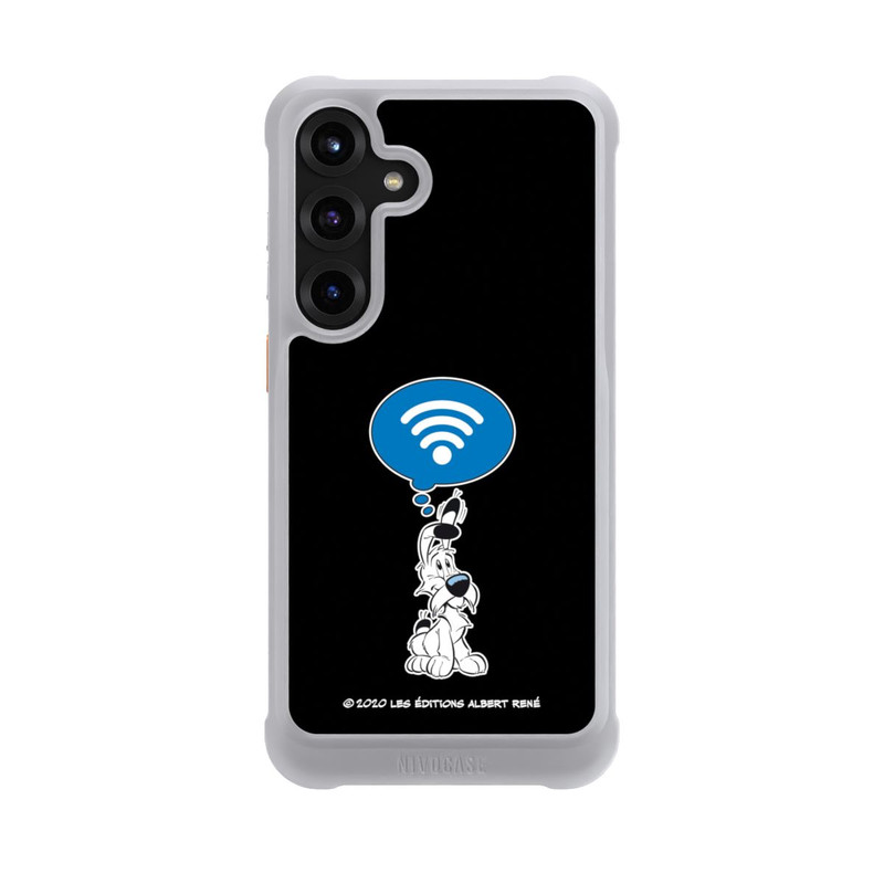Galaxy S25 + NIVOmax Idéfix WI-FI Sur Fond Noir