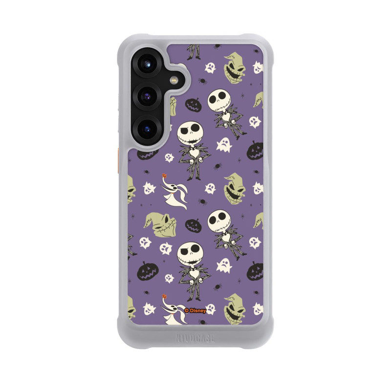 Galaxy S25 + NIVOmax Jack Purple Pattern Tim Burtons Nightmare before Christmas