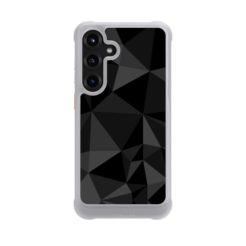 Galaxy S25 + NIVOmax Motif Polygone Noir