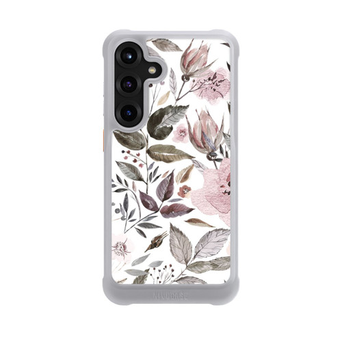 Samsung Galaxy S25+  NIVOmax Aquarelle Fleurs Roses Brunes
