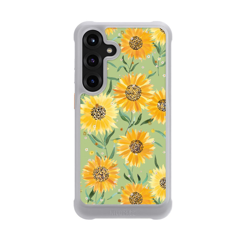 Galaxy S25 + NIVOmax Sonnenblumen grün