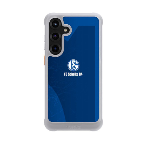 Samsung Galaxy S25+  NIVOmax Schalke 04 Blauer Hintergrund Mit Logo