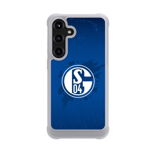Samsung Galaxy S25+  NIVOmax Schalke 04 Farbe Fleck Blau