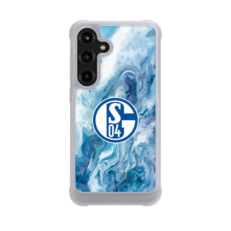 Galaxy S25 + NIVOmax Schalke 04 Flüssig Blau