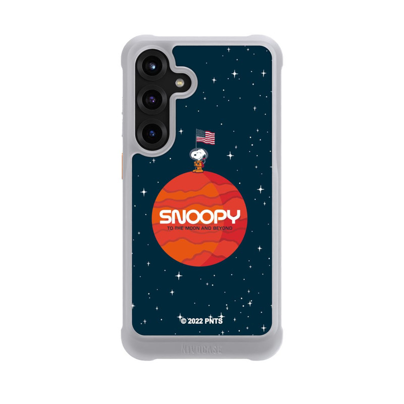 Galaxy S25 + NIVOmax Snoopy Weltraumreisender Orange