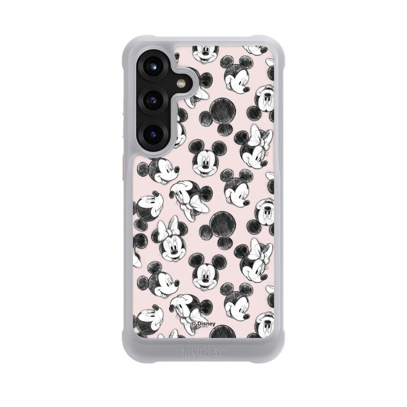 Galaxy S25 + NIVOmax Minnie & Mickey Viele Gesichter Pink