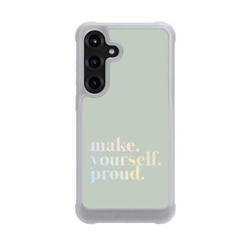 Samsung Galaxy S25+  NIVOmax Make Yourself Proud Zitat-Minze und Farbverlauf