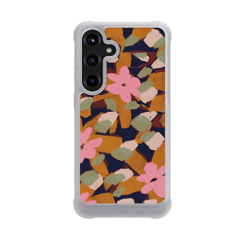 Galaxy S25 + NIVOmax Pattern Fleurs Roses
