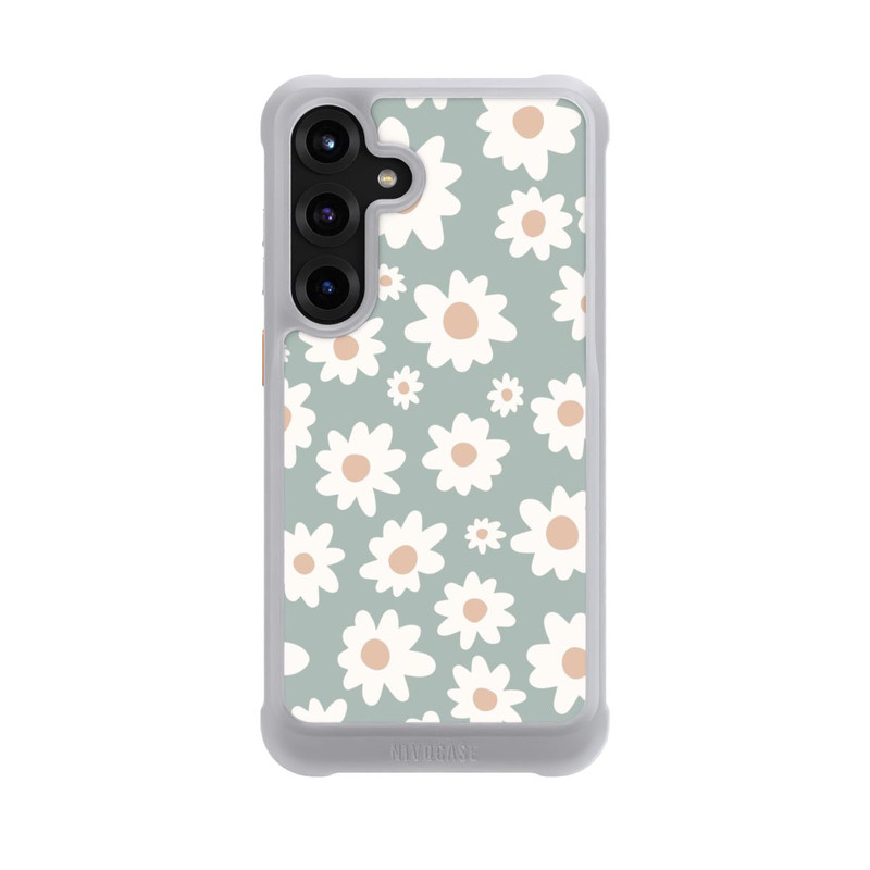 Galaxy S25 + NIVOmax Daisy Flower Seamless Pattern Green