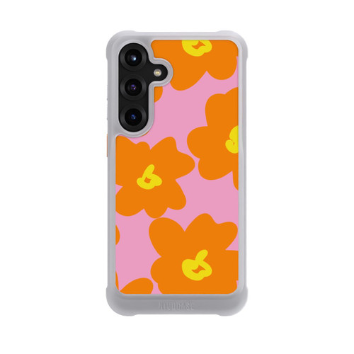Samsung Galaxy S25+  NIVOmax Retro floral pattern pink and orange