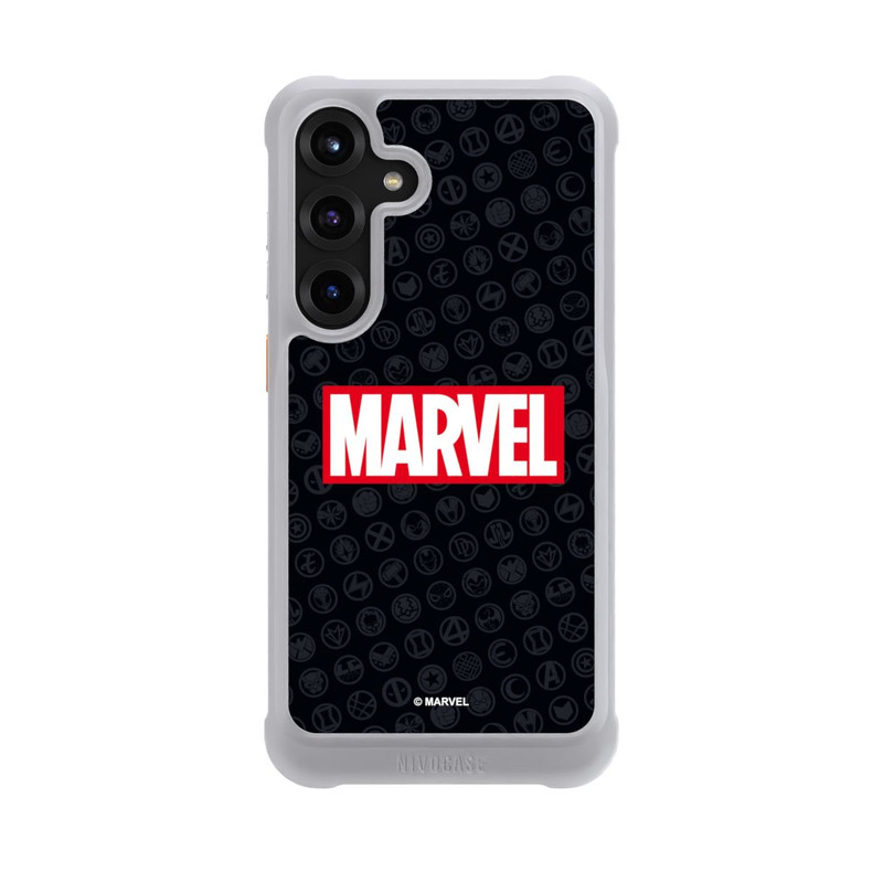 Galaxy S25 + NIVOmax Marvel Logo Black Red 