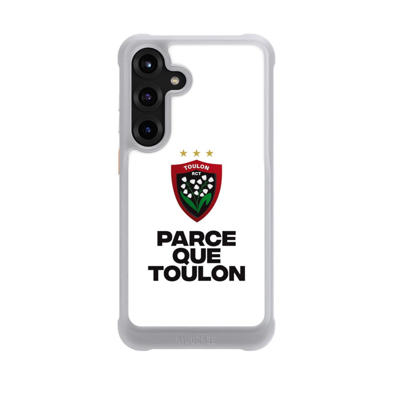 Galaxy S25 + NIVOmax Parce Que Toulon Blanc