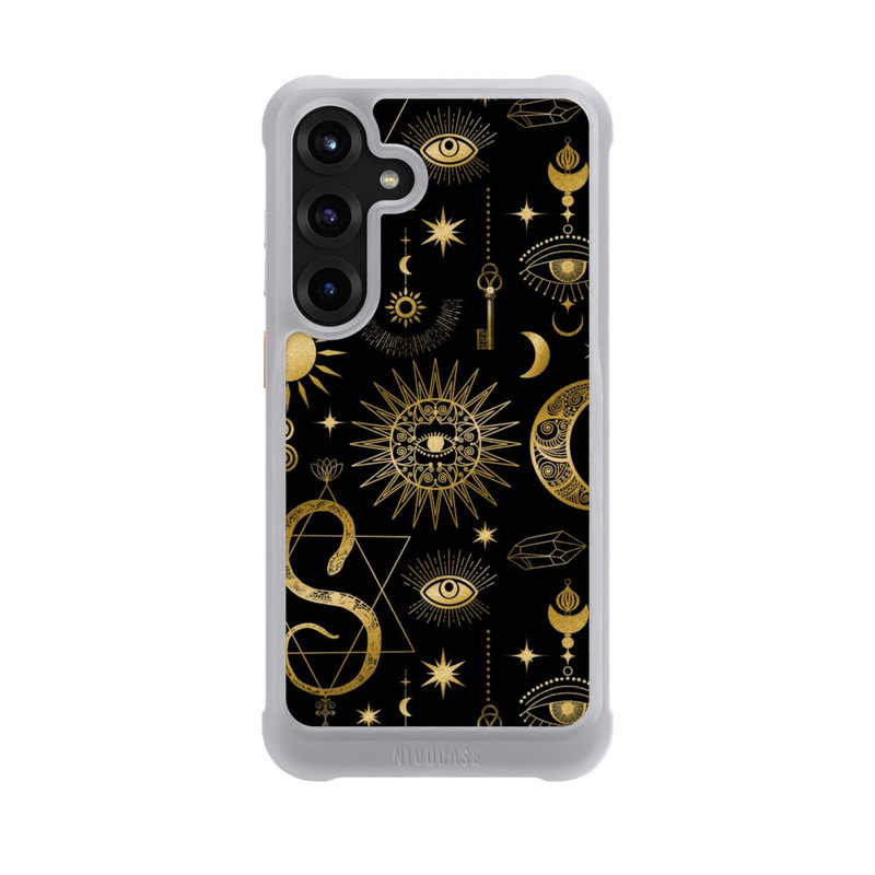 Galaxy S25 + NIVOmax Himmlische Sonne und Mond Steampunk