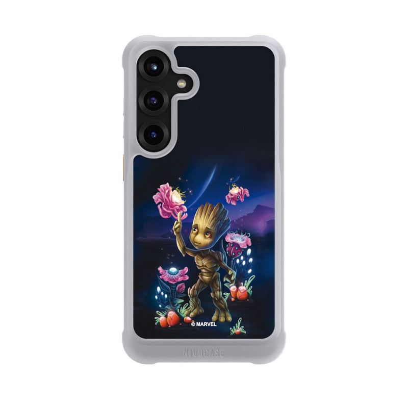 Galaxy S25 + NIVOmax Baby Groot Blumen