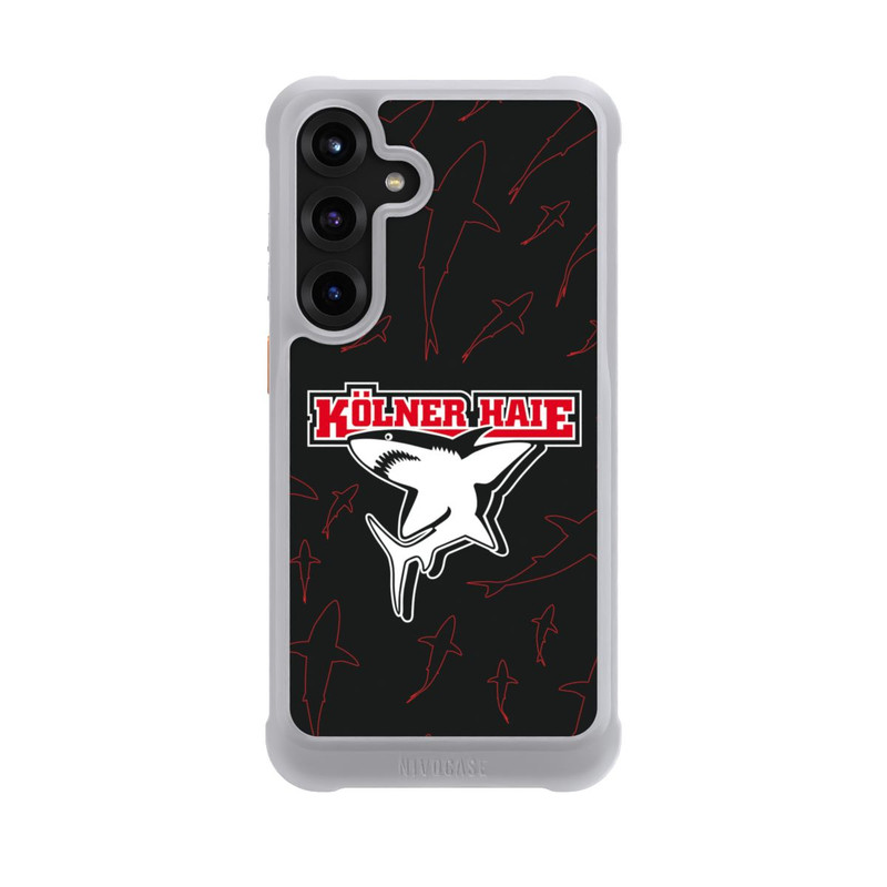 Galaxy S25 + NIVOmax Haie Muster Rot