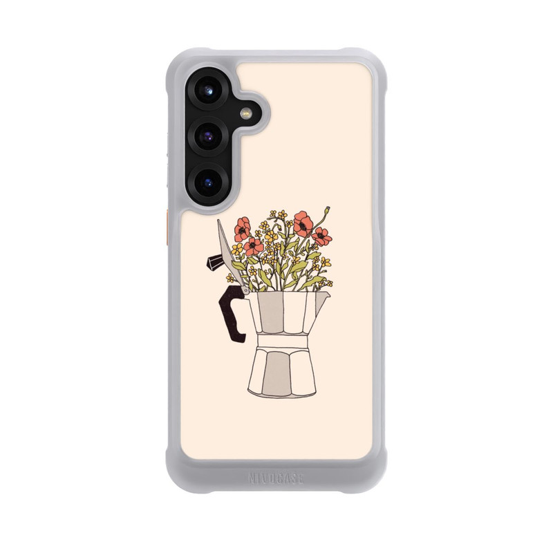Galaxy S25 + NIVOmax Moka Blumen