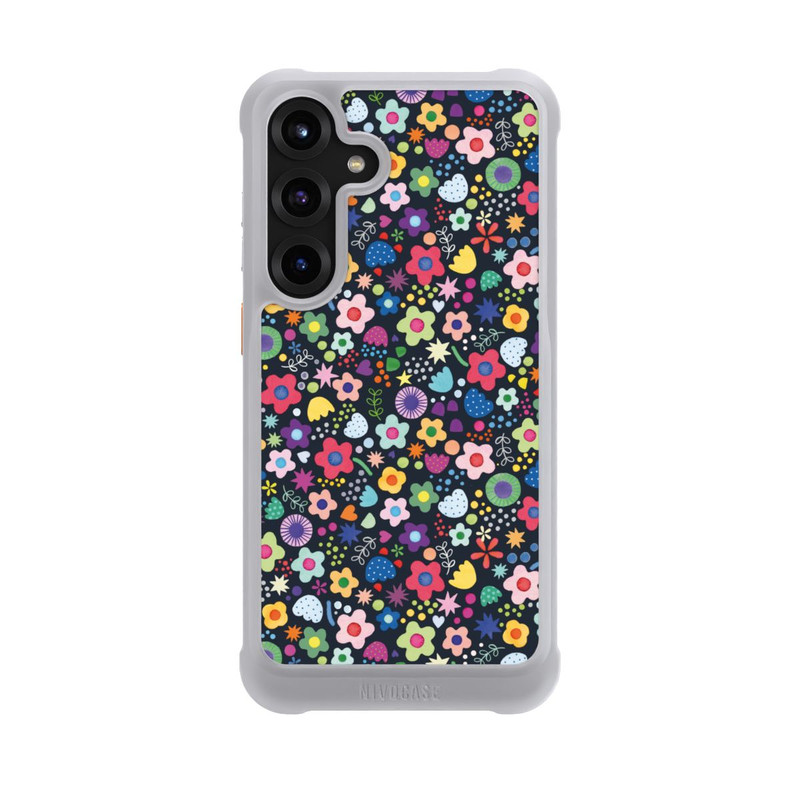 Galaxy S25 + NIVOmax Psychedelic Flowers Multi Black