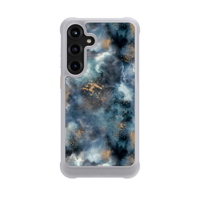 Galaxy S25 + NIVOmax Smoky Marble Watercolor Navy