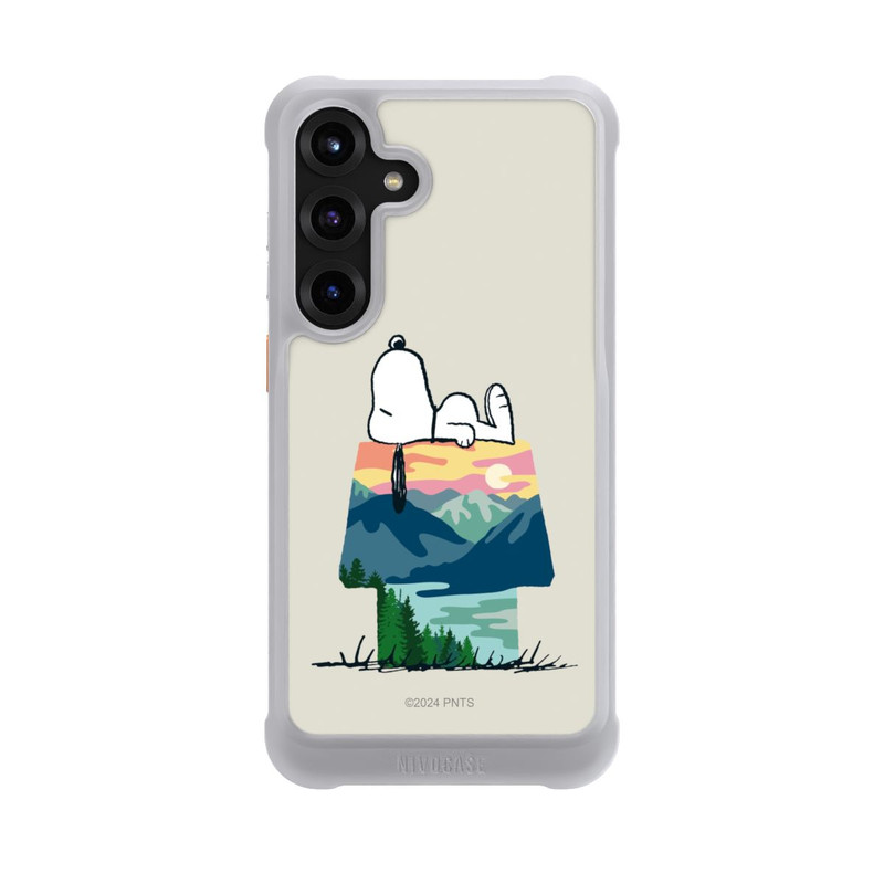 Galaxy S25 + NIVOmax Snoopy Camping Hütte
