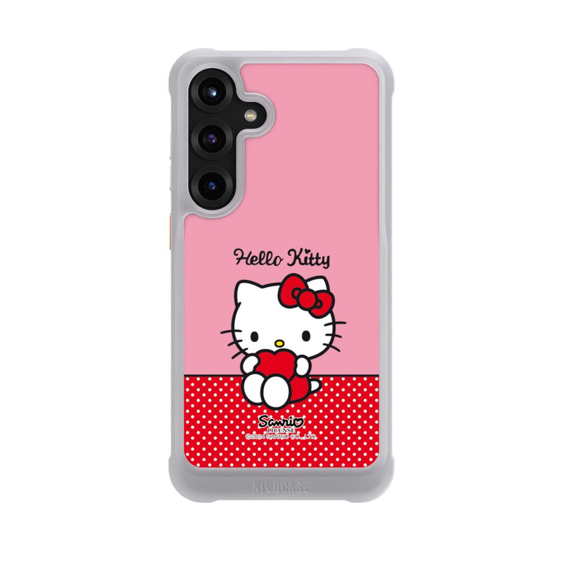 Galaxy S25 + NIVOmax Hello Kitty sitzend mit Herz