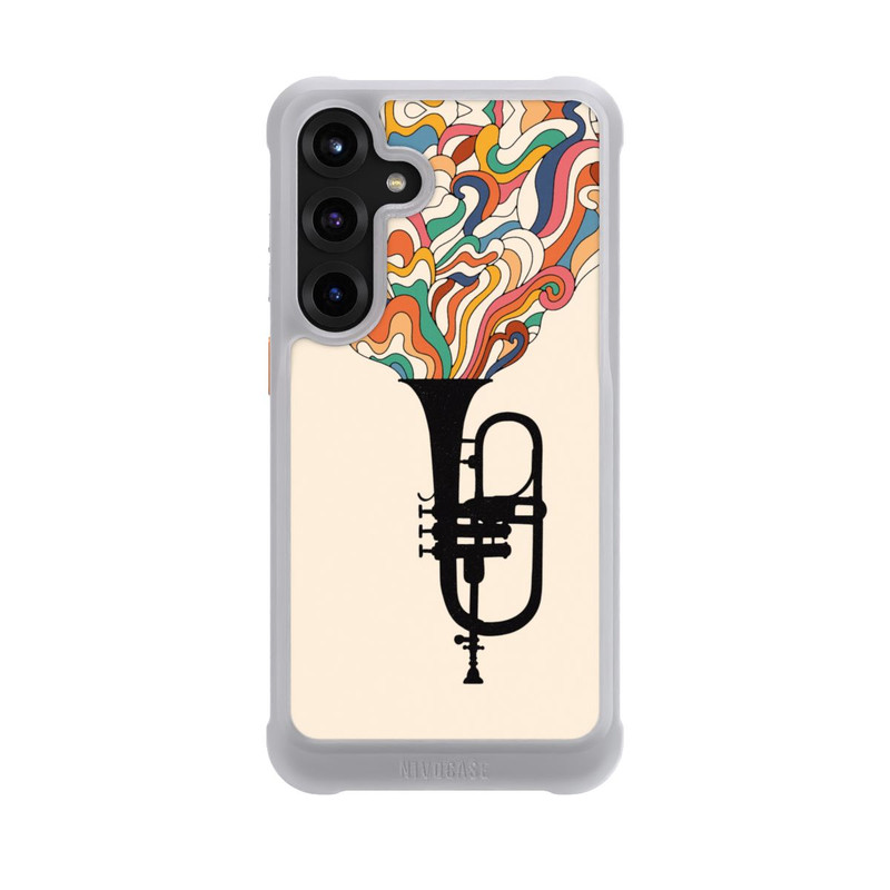 Galaxy S25 + NIVOmax Flügelhorn Jazz bunt