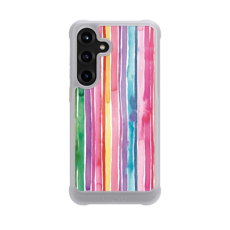 Galaxy S25 + NIVOmax Camouflage Rainbow Stripes