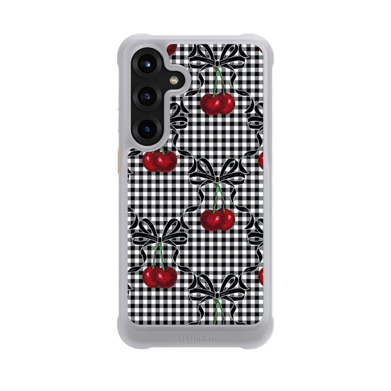 Galaxy S25 + NIVOmax Cherry Pattern Black