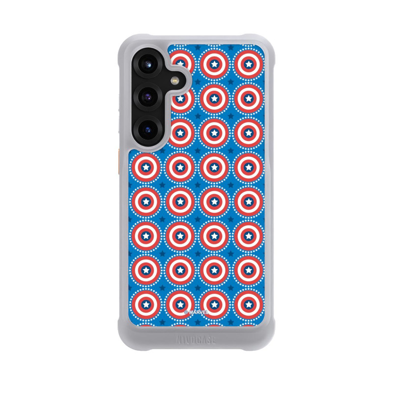 Galaxy S25 + NIVOmax Captain American Shield Pattern