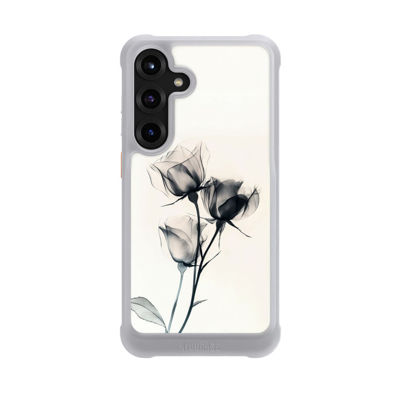Galaxy S25 + NIVOmax Schwarze Blume