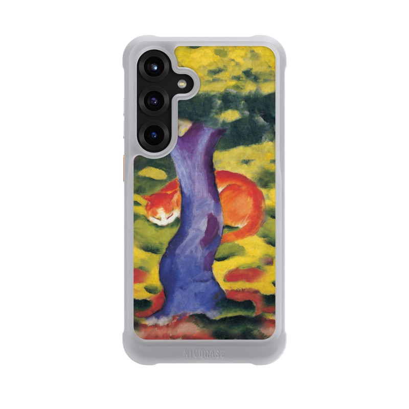 Galaxy S25 + NIVOmax Cat Behind Tree by Franz Marc